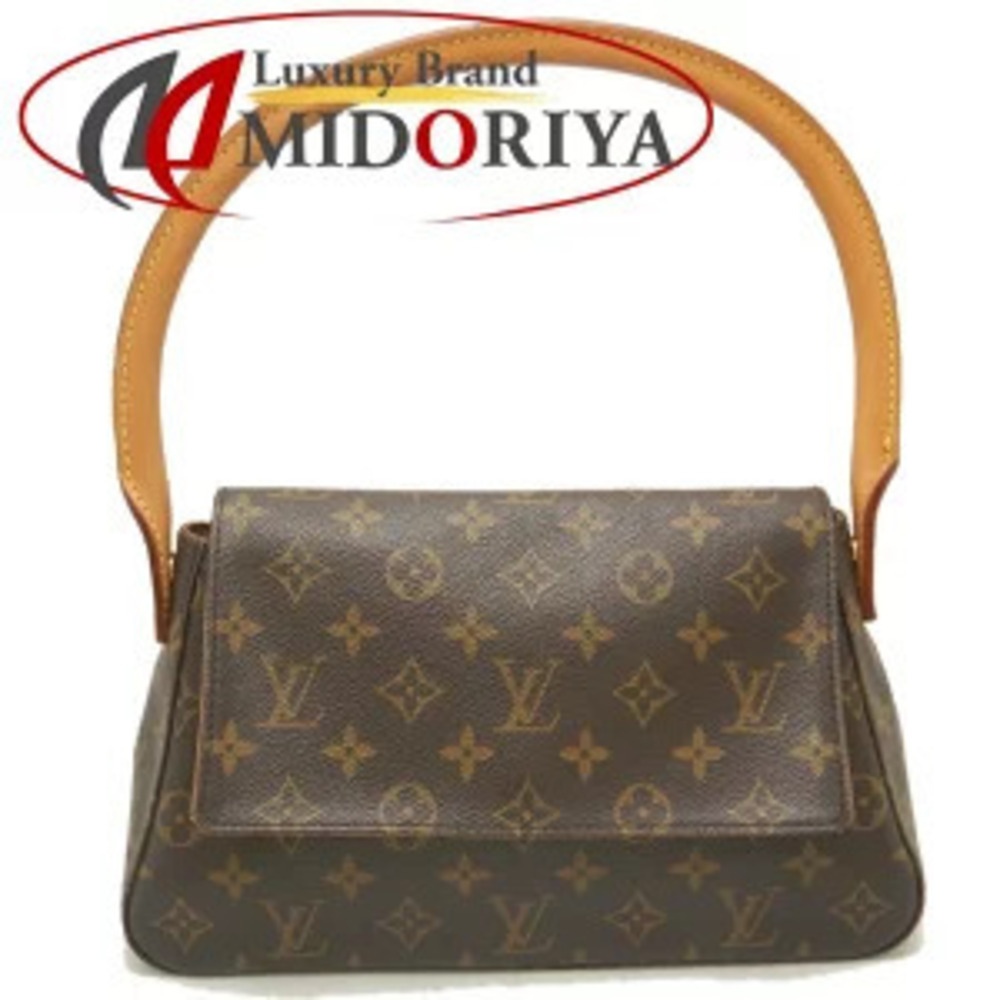 LOUIS VUITTON Monogram Looping Shoulder Bag Brown